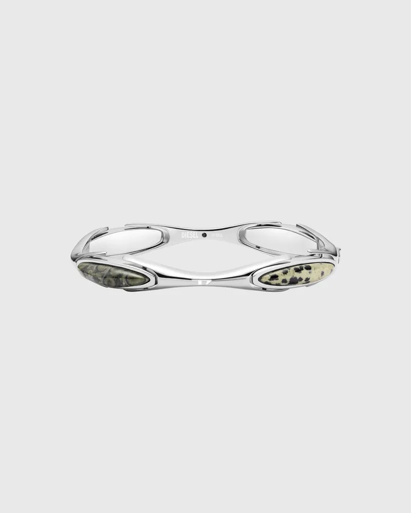 Diesel Armreif aus Edelstahl - Armbänder - Unisex - Silber Silber
