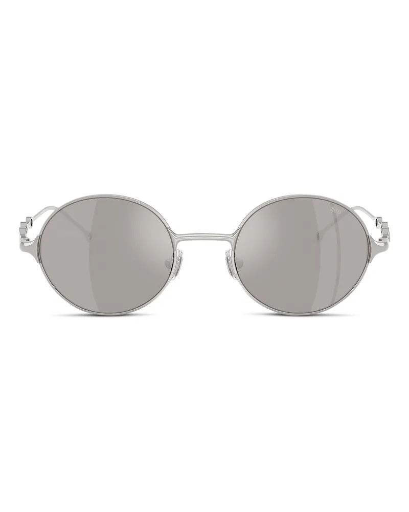 Diesel Runde Sonnenbrillen - Sonnenbrille - Unisex - Silber Silber