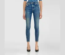 Skinny Jeans High Waist 1984 Slandy-High, Mittelblau, Reißverschluss