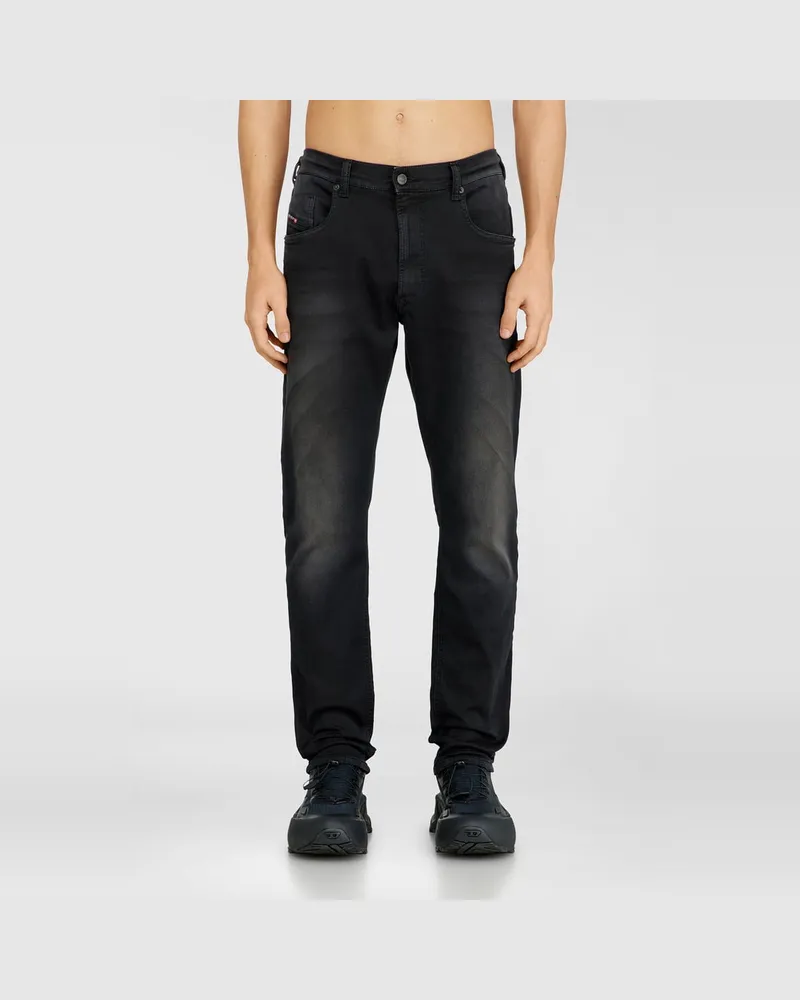 Diesel Regular Regular Waist 2032 D-Krooley-BW Joggjeans, Farbig, Elastischer Bund Schwarz