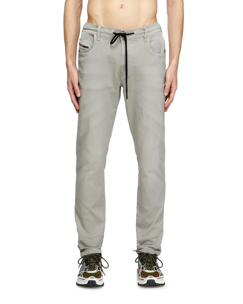Diesel Slim Regular Waist 2062 D-Strukt Joggjeans, Farbig, Reißverschluss Grau