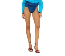 Twisted Hotpants aus Denim - Kurze Hosen - Damen - Blau