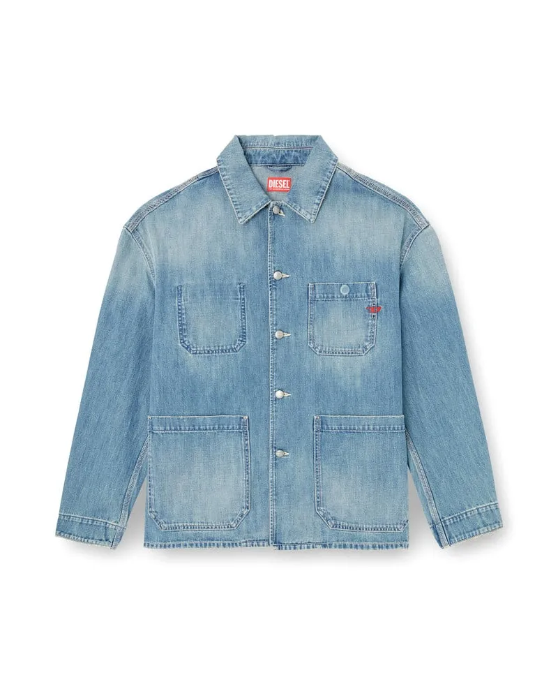 Diesel Utility-Jacke aus Denim - Denim jacken - Unisex - Blau Blau