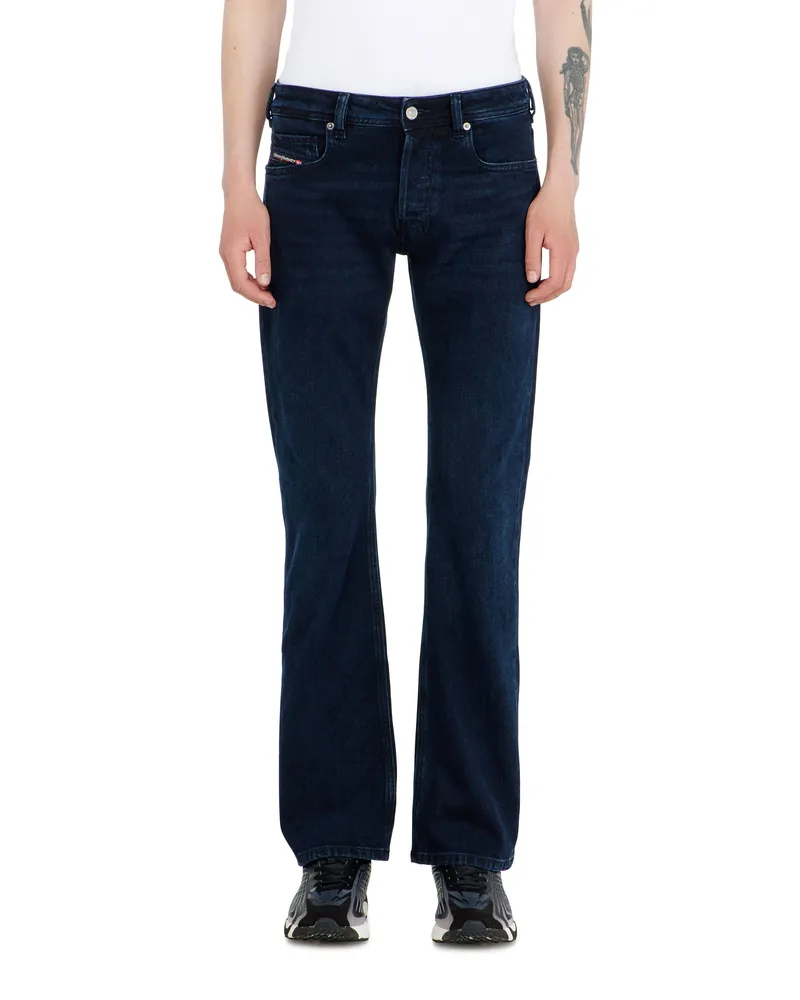 Diesel Bootcut Jeans Low Waist 2007 Zatiny, Dunkelblau, Knopfverschluss Blau
