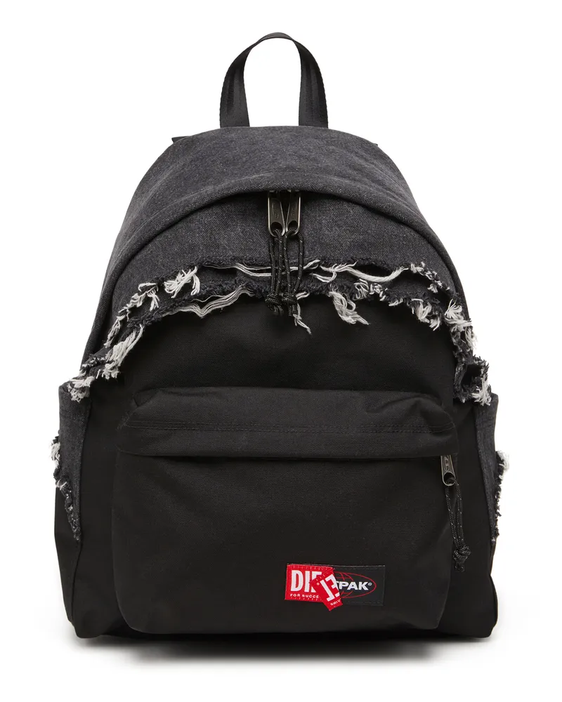 Diesel Rucksack aus Destroyed-Denim und CORDURA - Rucksäcke - Unisex - Schwarz 