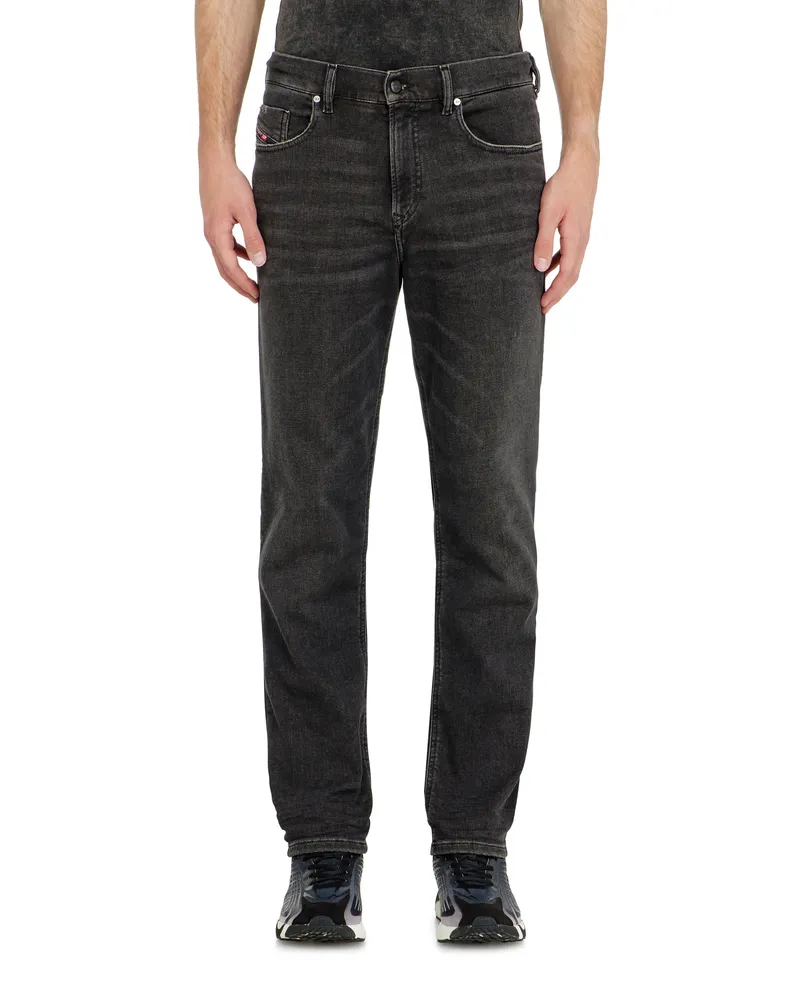 Diesel Regular Regular Waist 2090 D-Veekley Joggjeans, Schwarz/Dunkelgrau, Reißverschluss Schwarz