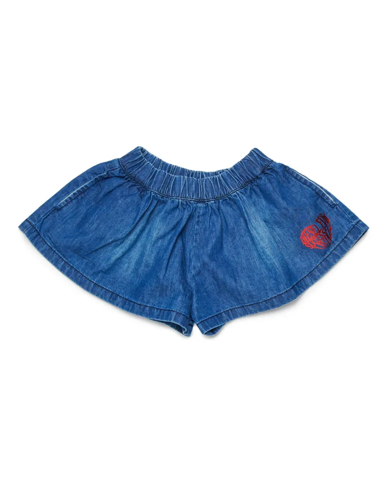 Diesel Jeansshorts mit Herzmuster - Kurze Hosen - Damen - Blau Blau