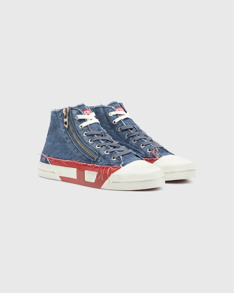 Diesel S-D-Verse - Denim-Sneaker mit D-Logo - Sneakers - Herren - Blau Blau