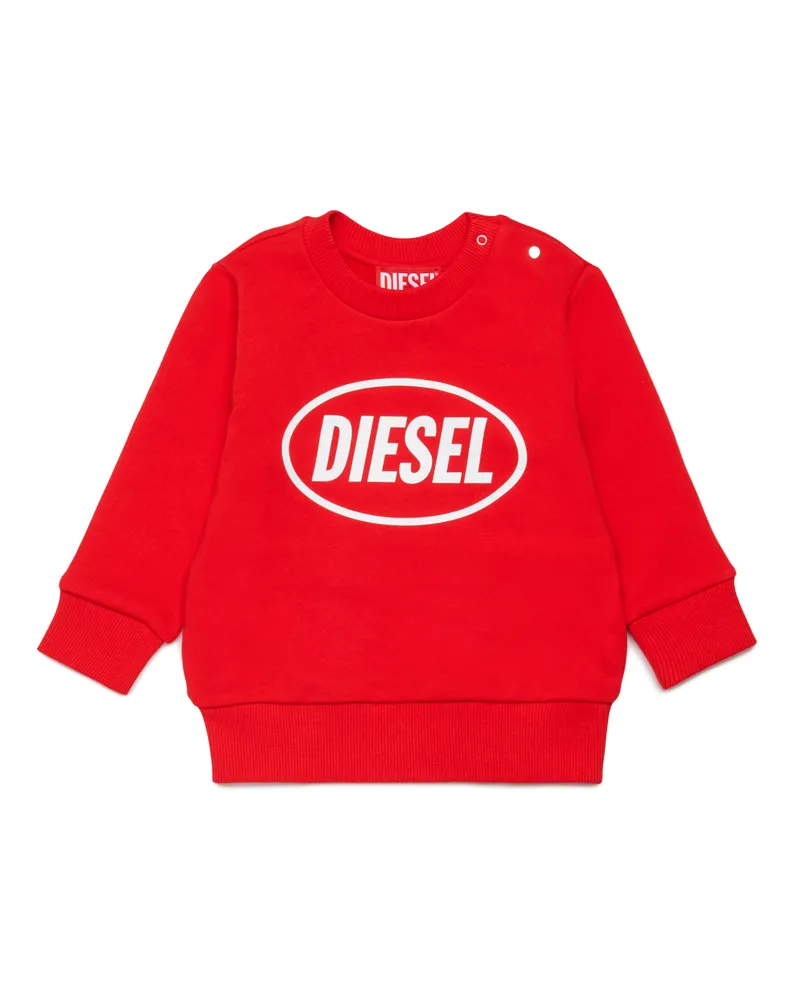 Diesel Sweatshirt mit Logoprint - Sweatshirts - Unisex - Rot Rot
