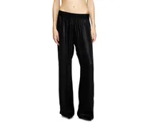 Track-Hose aus Satin - Hosen - Damen - Schwarz