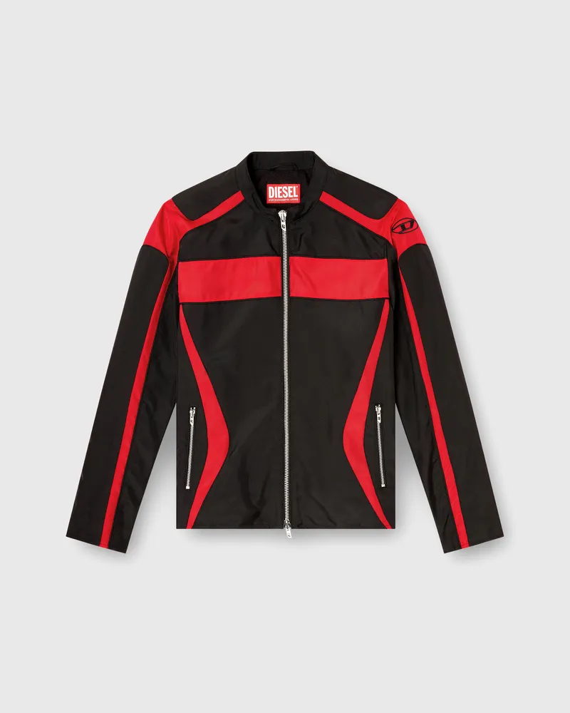 Diesel Bikerjacke im Colourblock-Design aus Canvas - Jacken - Herren - Bunt Bunt