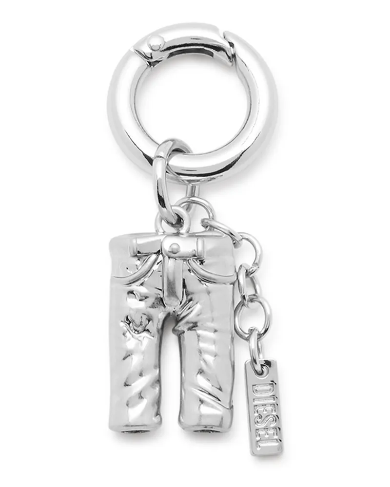 Diesel Anhänger aus Metall mit Logodetail - Charms und Schlüsselanhänger - Unisex - Silber Silber