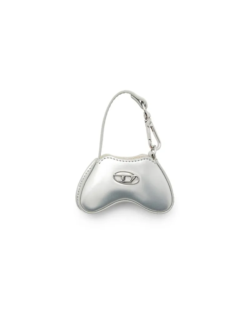 Diesel Glänzender Taschenanhänger mit Spiegel - Charms und Schlüsselanhänger - Damen - Silber Silber