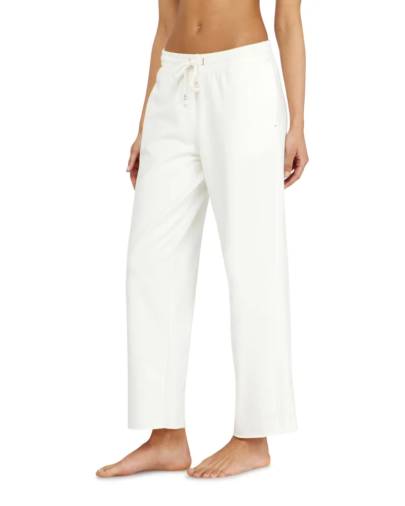 Diesel Aufgeraute Sweathose mit offenen Säumen - Hosen - Damen - Weiss Weiss