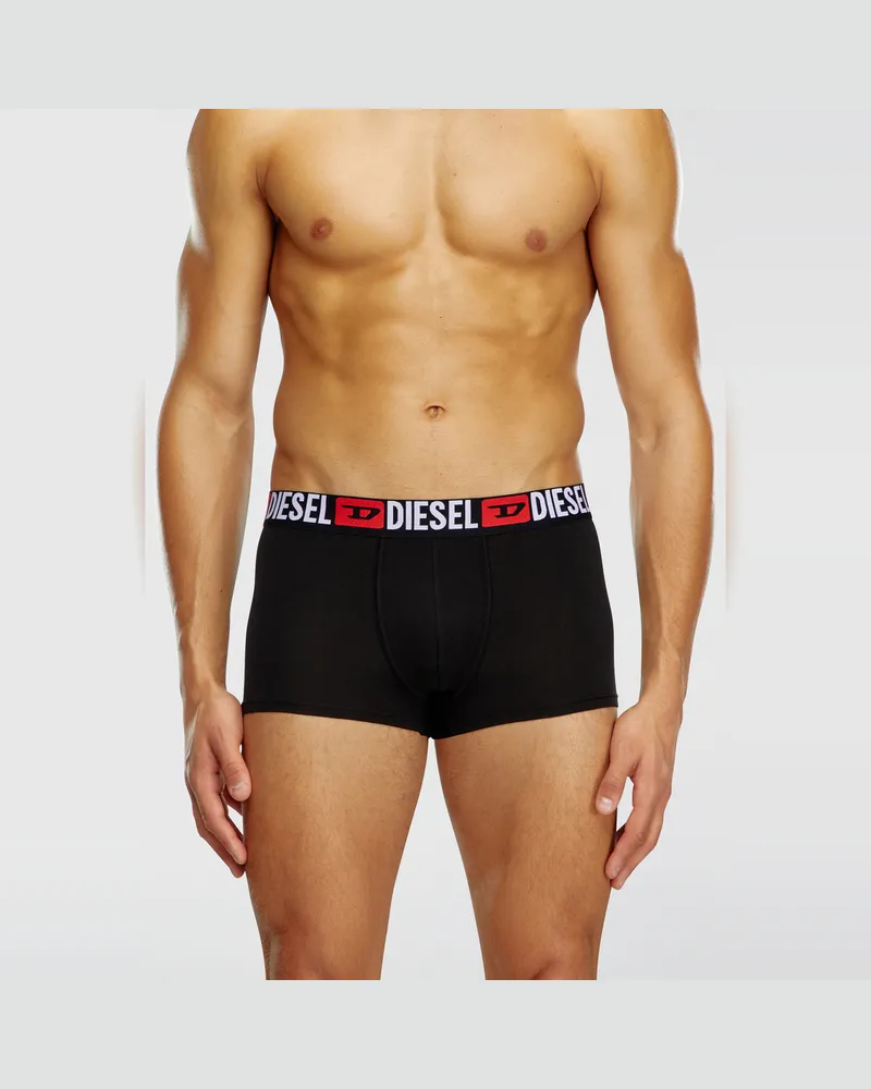 Diesel Retropants im Dreierpack mit umlaufendem Logo am Bund - Boxershorts - Herren - Schwarz Schwarz