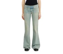Bootcut Jeans Low Waist D-Hush, Mittelblau, Reißverschluss