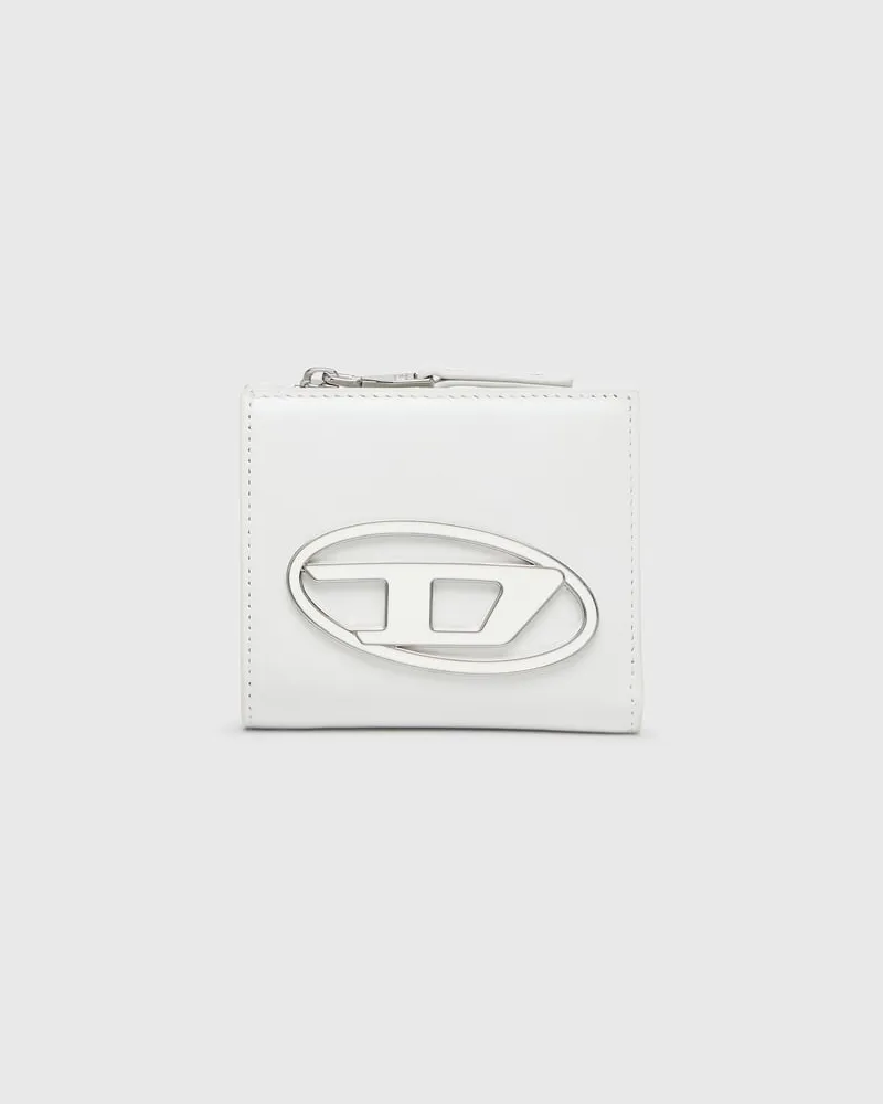 Diesel Faltportemonnaie aus Leder - Kleine Portemonnaies - Damen - Weiss Weiss