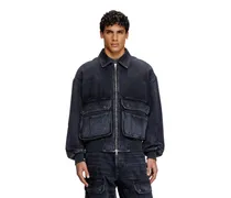 Jacke aus Denim in Köperbindung - Denim jacken - Unisex - Schwarz