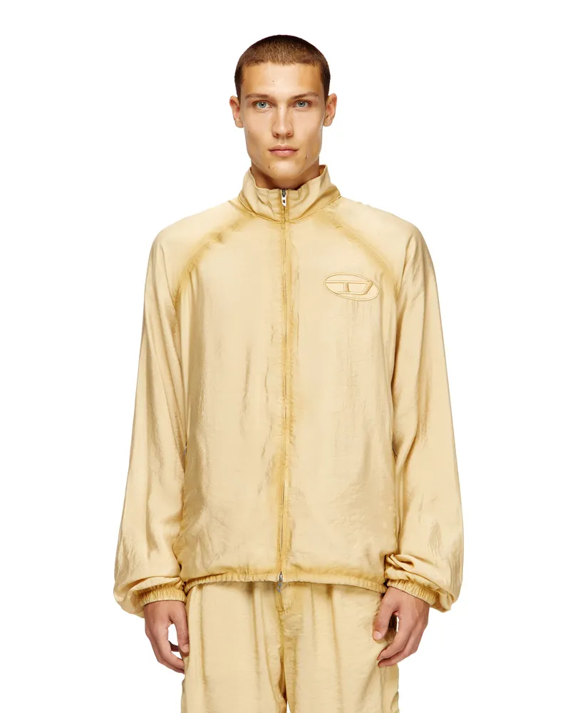 Diesel Trackjacke im Souvenir-Stil mit Stickerei - Jacken - Herren - Beige Beige