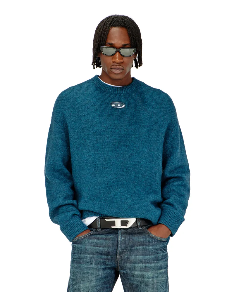 Diesel Pullover aus Woll- und Alpakamischung - Strickwaren - Herren - Grün Grün