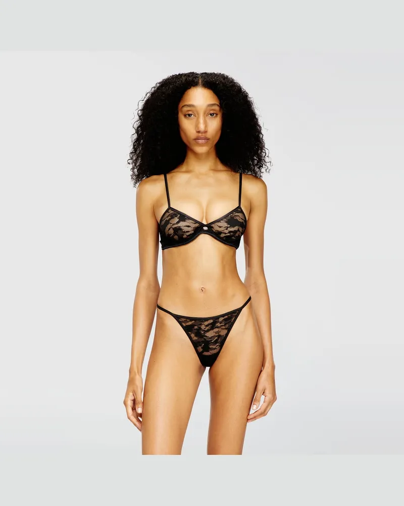 Diesel Bügel-BH aus Nylon-Spitze - BHs - Damen - Schwarz Schwarz
