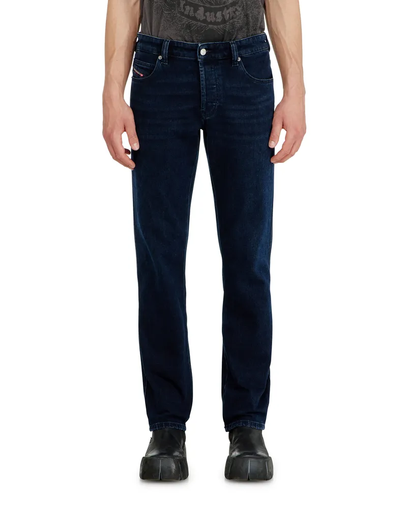 Diesel Slim Jeans Regular Waist 1993 D-Vyl, Dunkelblau, Knopfverschluss Blau