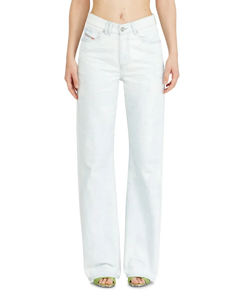 Diesel Regular Jeans High Waist 1971 D-Sent - Jeans - Damen - Blau Blau