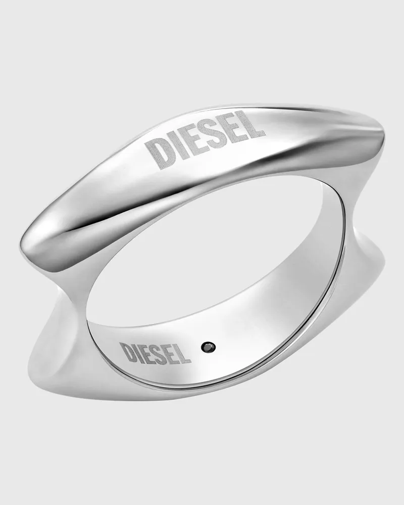 Diesel Edelstahlband Ring - Ringe - Unisex - Silber Silber