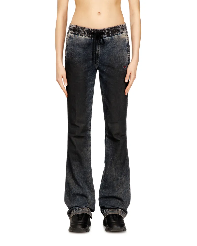 Diesel Bootcut Low Waist 2069 D-Ebbey Joggjeans, Dunkelblau, Elastischer Bund Blau