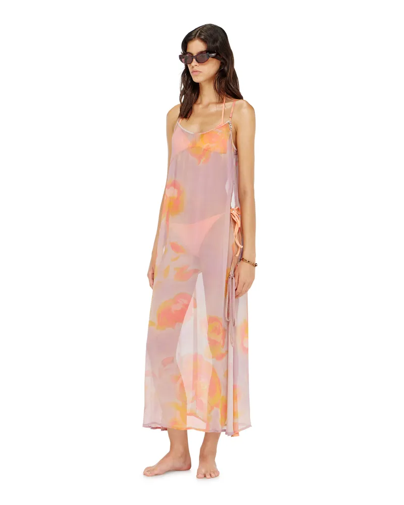 Diesel Strandkleid aus Chiffon mit Blumenmuster - Out of water - Damen 