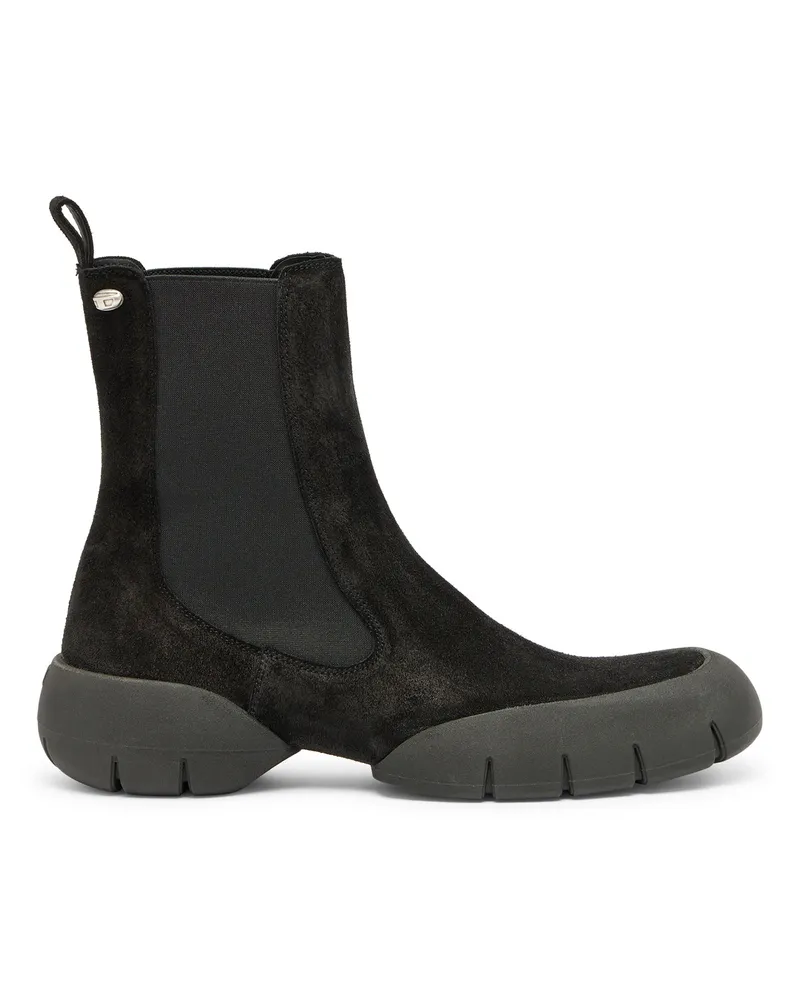 Diesel D-Mathieu - Stiefel aus Wildleder mit Gummisohle - Stiefel - Herren - Schwarz Schwarz