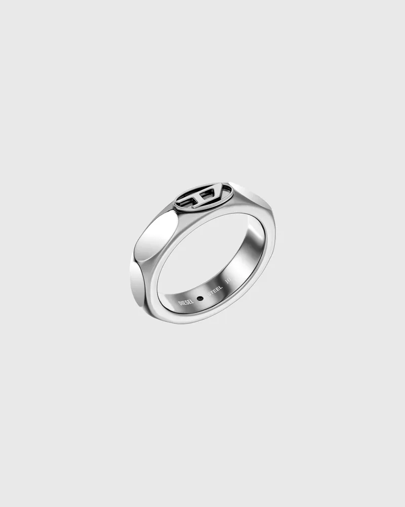 Diesel Edelstahl-Ring - Ringe - Unisex - Silber Silber