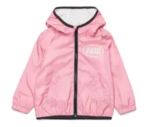 Leichte Jacke mit Kapuze und Logodruck - Jacken - Unisex - Rosa