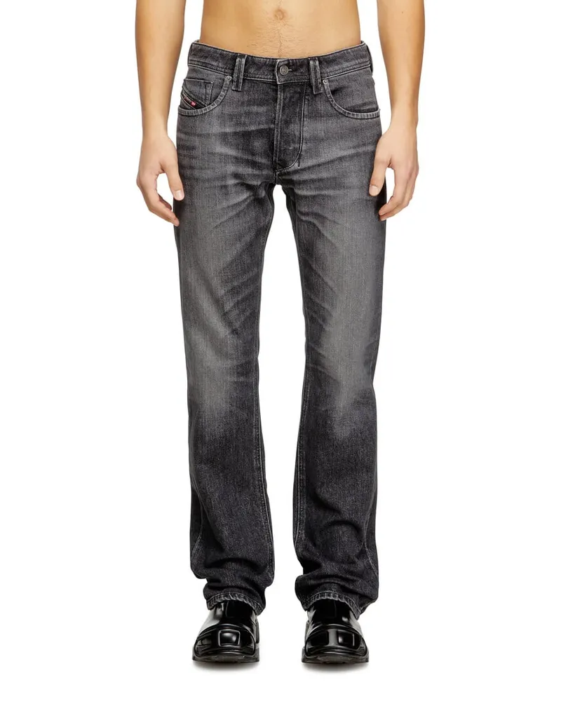 Diesel Regular Jeans Low Waist 1985 Larkee, Grau, Knopfverschluss Grau