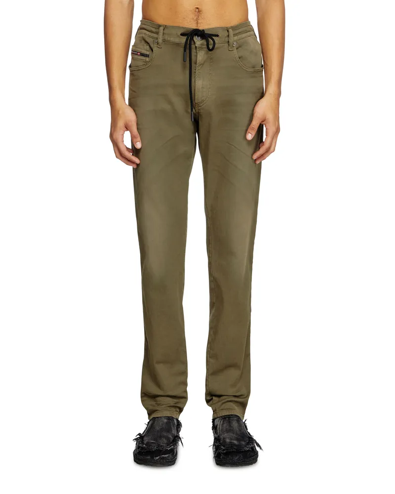 Diesel Slim Regular Waist 2062 D-Strukt Joggjeans, Farbig, Reißverschluss Grün
