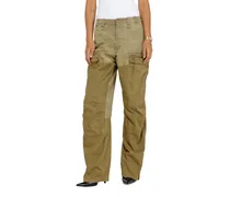 Cargo-Hose aus Baumwolle und Nylon - Hosen - Damen - Grün