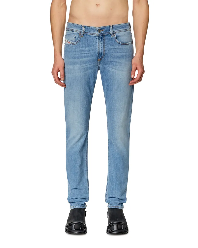 Diesel Skinny Jeans Low Waist 1979 Sleenker, Hellblau, Reißverschluss Blau