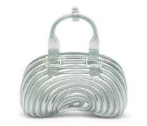 Quantum Dome - Handtasche aus Melflex - Schultertaschen - Damen - Silber