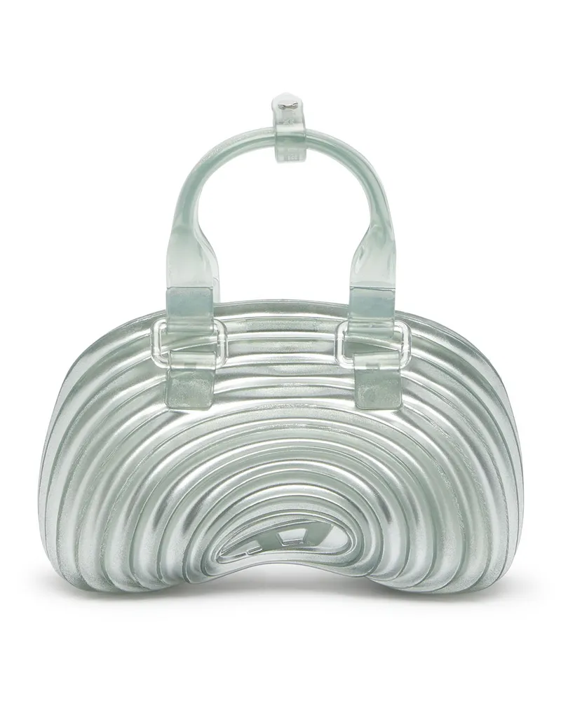 Diesel Quantum Dome - Handtasche aus Melflex - Schultertaschen - Damen - Silber Silber