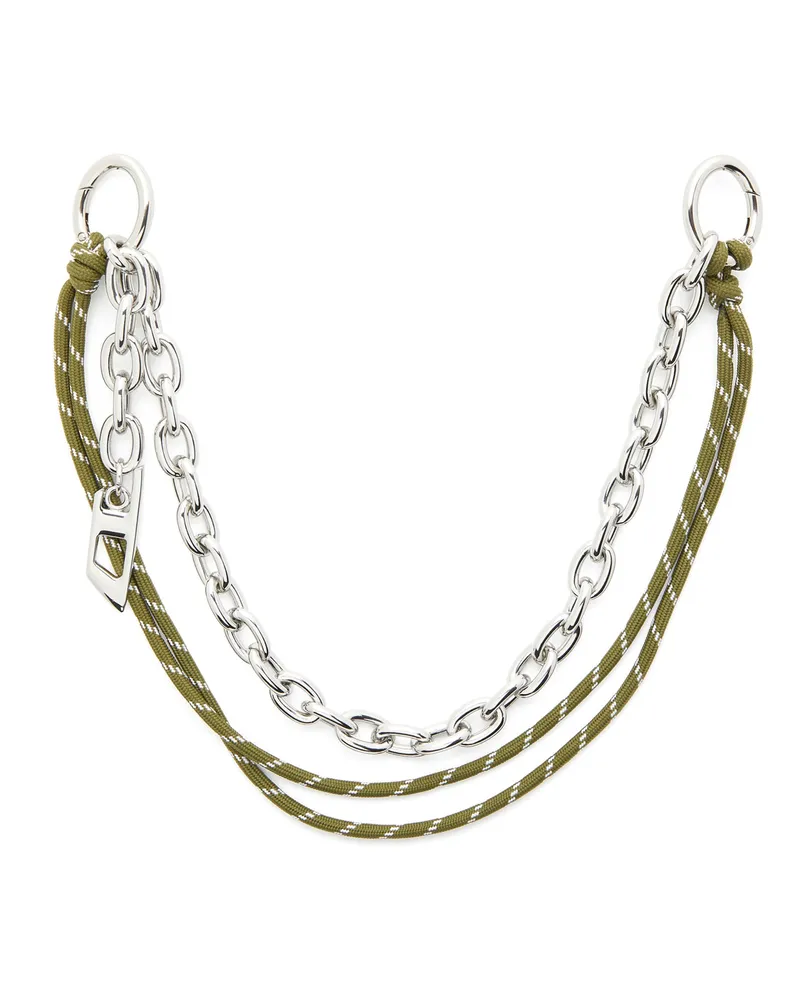 Diesel Charme an Kette und Seil - Charms und Schlüsselanhänger - Unisex - Silber Silber