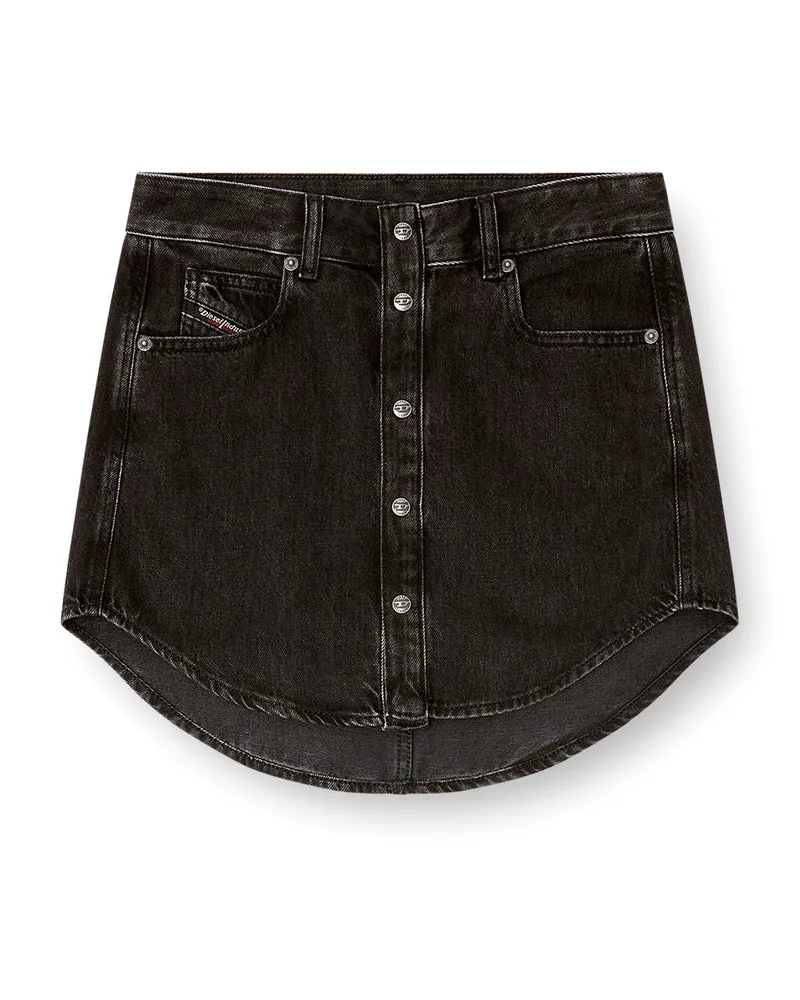 Diesel Jeansrock mit Knöpfen. - Röcke - Damen - Schwarz Schwarz