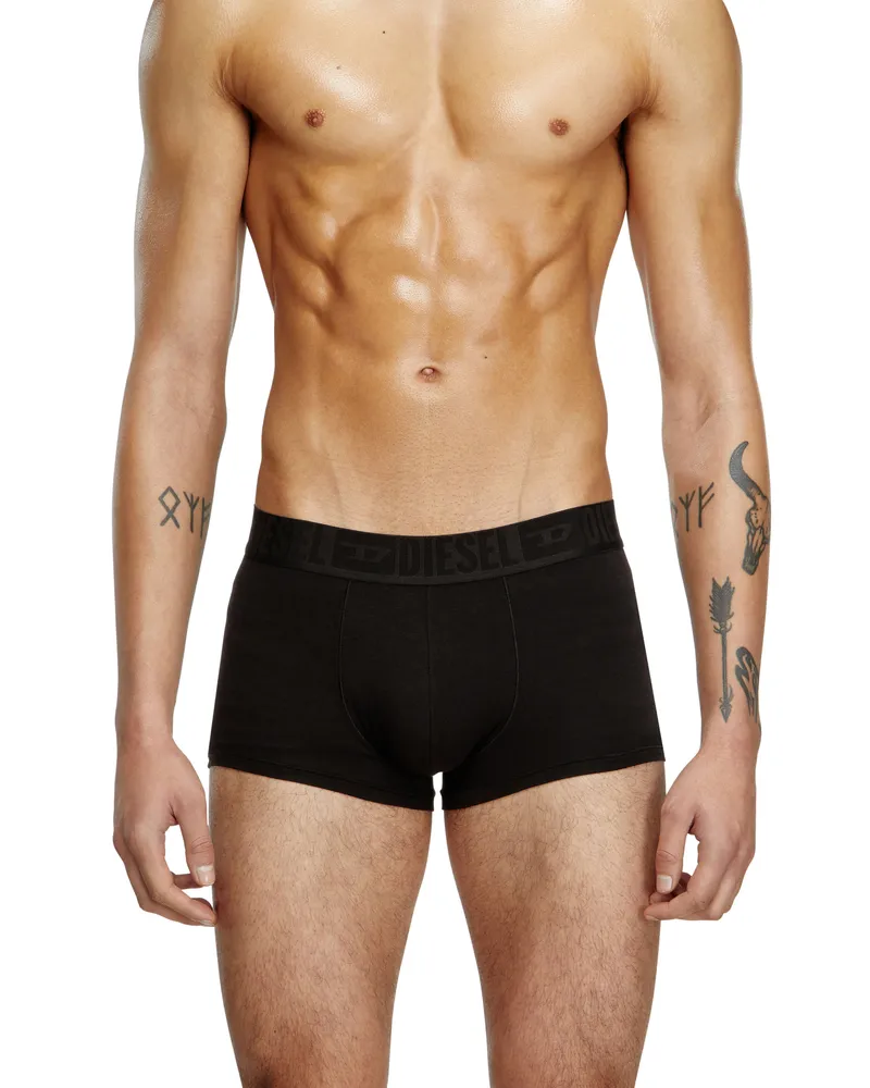 Diesel Einfarbige Retropants im Dreierpack - Boxershorts - Herren - Schwarz Schwarz