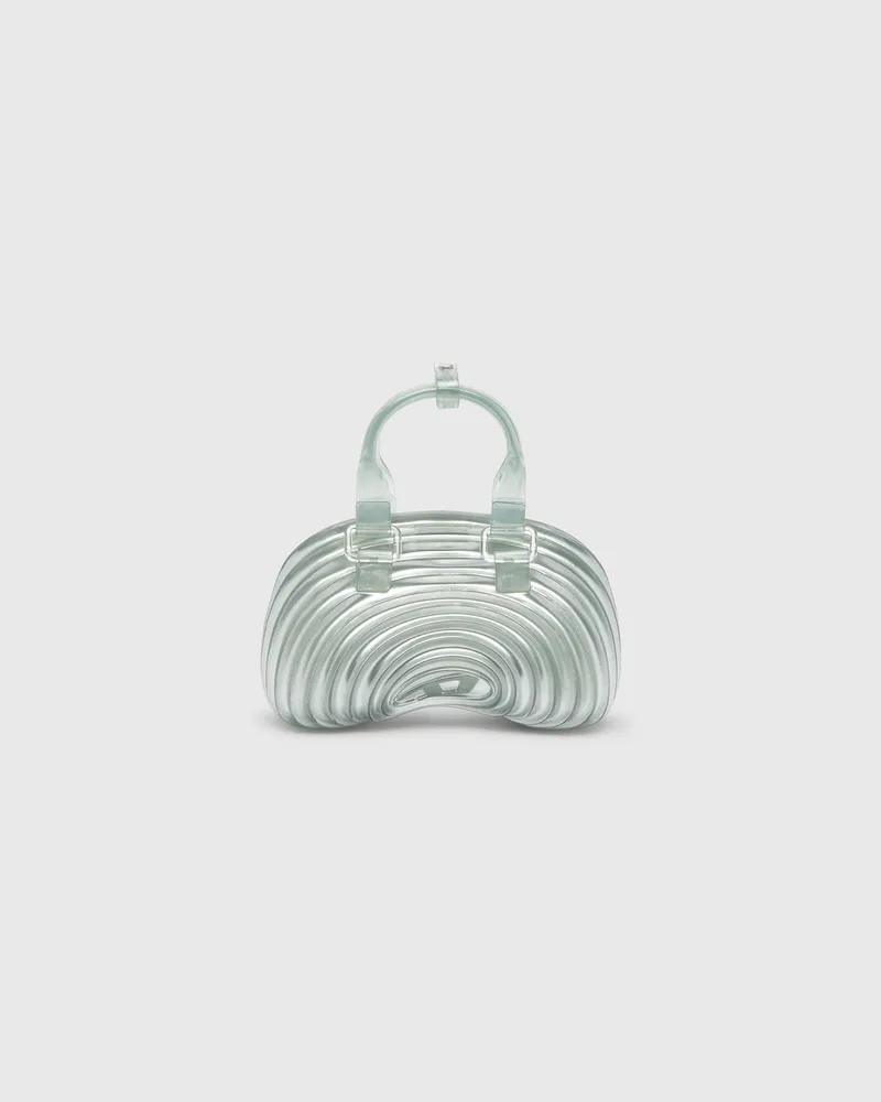 Diesel Quantum Dome - Handtasche aus Melflex - Schultertaschen - Damen - Silber Silber