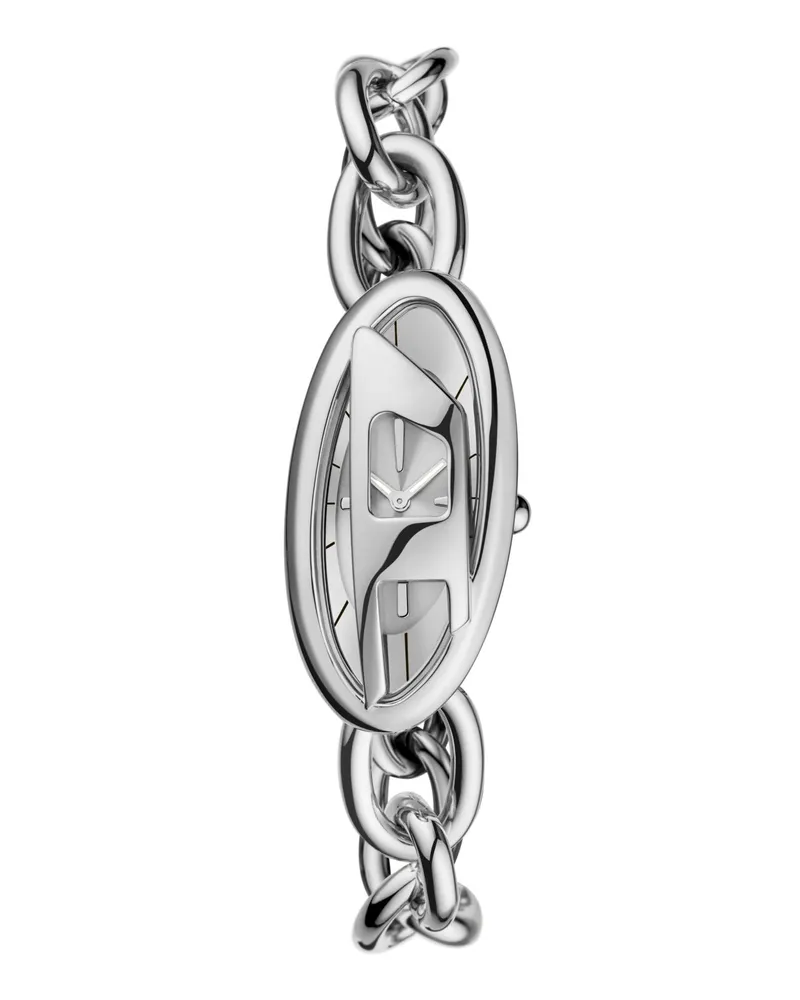 Diesel D-Era Armbanduhr aus Edelstahl mit zwei Zeigern - Uhren - Damen - Silber Silber