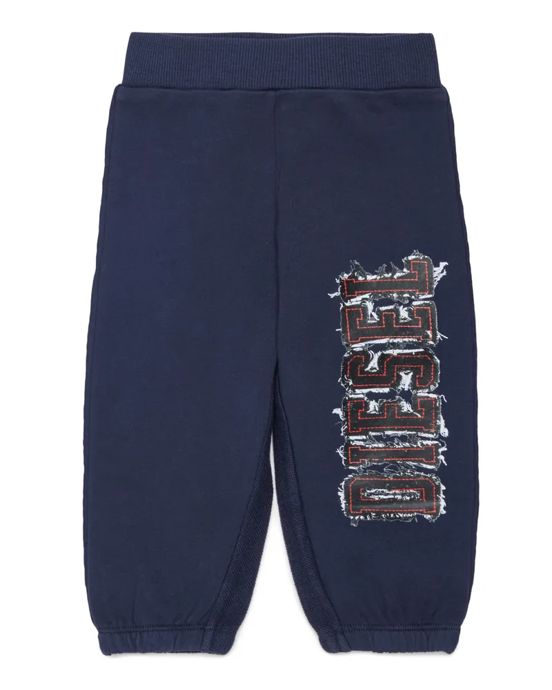 Diesel Sweatpants mit Logo im Fransen-Look - Hosen - Herren - Blau Blau