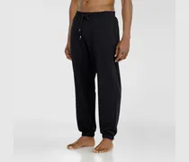 Sweathose aus aufgerauter Baumwollmischung - Hosen - Herren - Schwarz