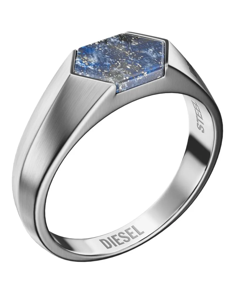 Diesel Siegelring mit Lapislazuli - Ringe - Unisex - Silber Silber