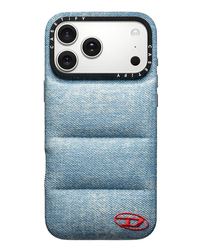 Diesel Puffer‑Hülle für iPhone 17 Pro - Schutzhüllen - Unisex - Blau Blau