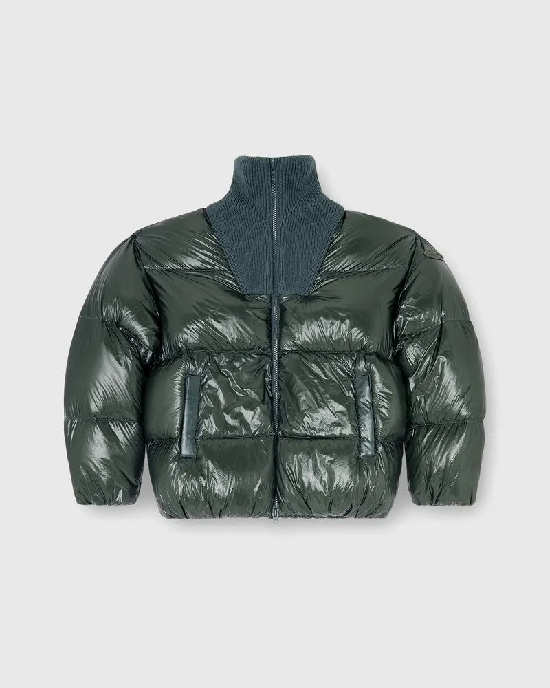 Diesel Daunen-Steppjacke aus ripstop mit geripptem Kragen - Winterjacken - Herren - Grün Grün