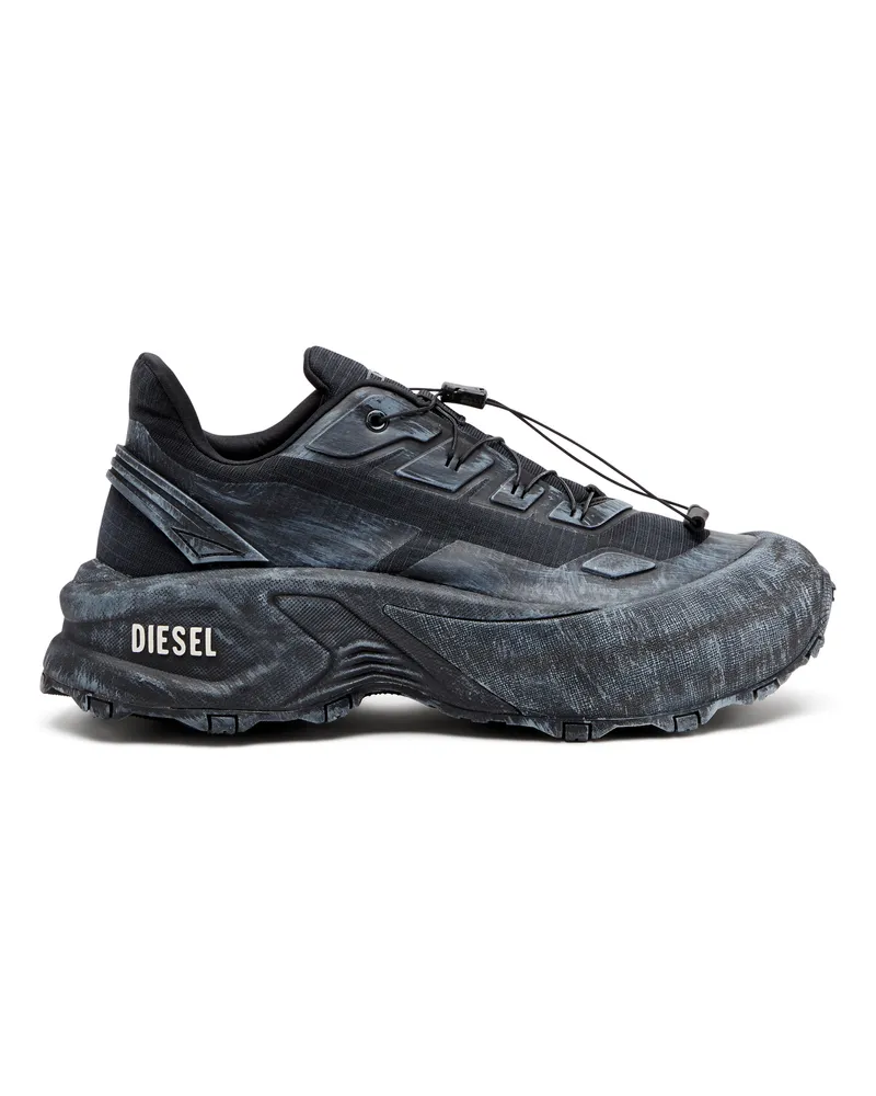 Diesel D-Cage-Distressed Chunky-Sneaker aus Ripstop - Sneakers - Herren - Schwarz Schwarz